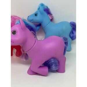 My Little Pony Twilight Rainbow-Dash 5"/6" Port-o-Bella Horse Set-of-3 Colorful